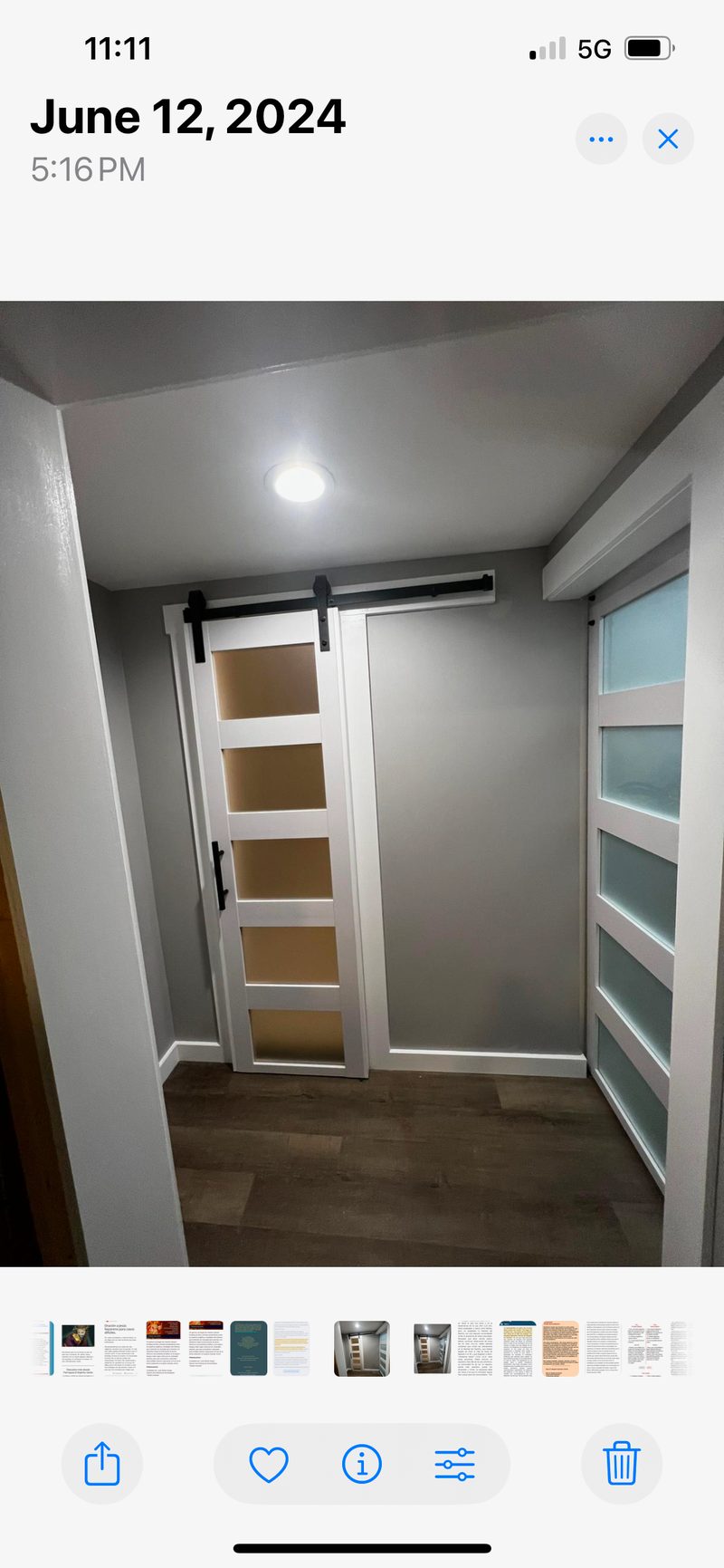 Barn door installation