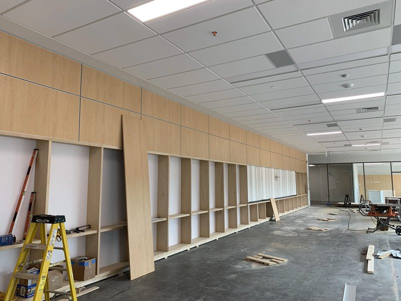 Commercial office cabinetry