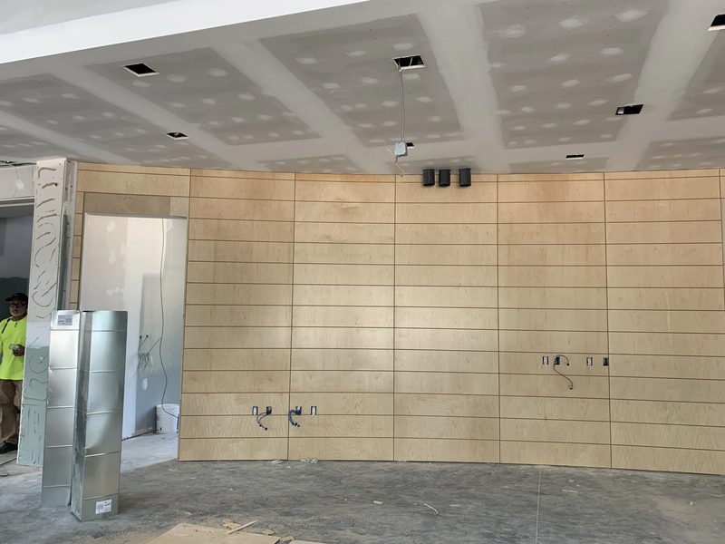 Commercial wood wall panels