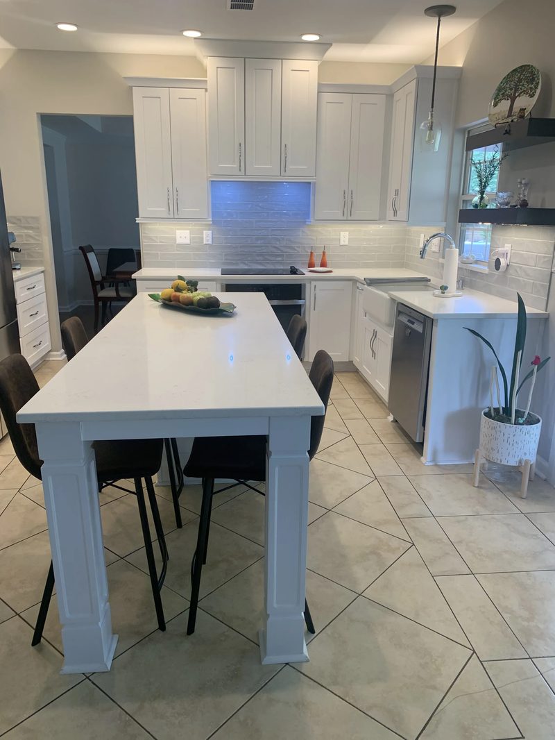 Kitchen remodel with island